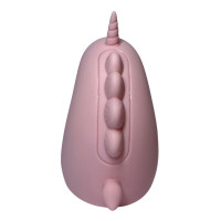 Стимулятор клітора з пульсацією UNIVIBE Єдиноріг, 5 режимів, рожевий