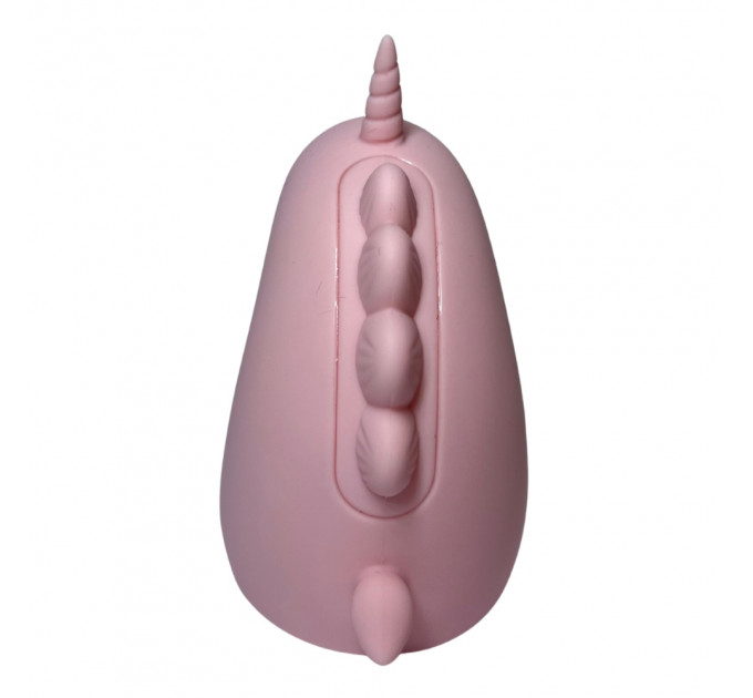 Стимулятор клитора с пульсацией UNIVIBE Единорог, 5 режимов, розовый