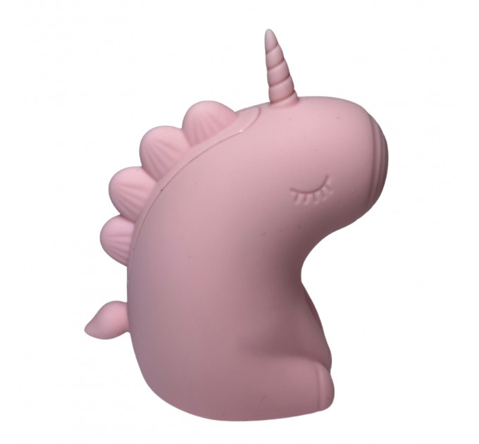 Стимулятор клитора с пульсацией UNIVIBE Единорог, 5 режимов, розовый