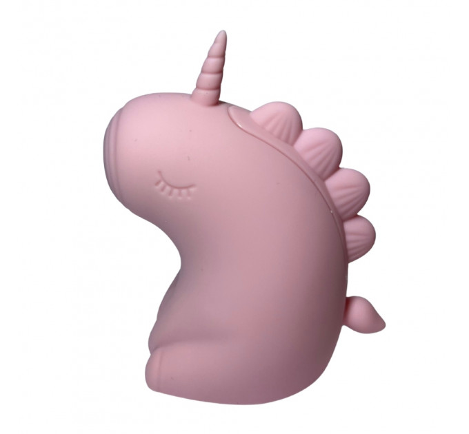 Стимулятор клитора с пульсацией UNIVIBE Единорог, 5 режимов, розовый