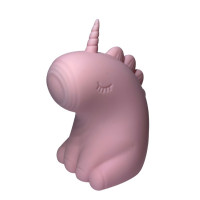 Стимулятор клітора з пульсацією UNIVIBE Єдиноріг, 5 режимів, рожевий