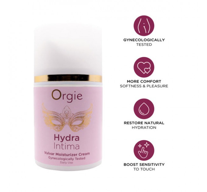 Увлажняющий крем для вульвы Orgie Hydra Intima для повышения чувствительности, 50 мл