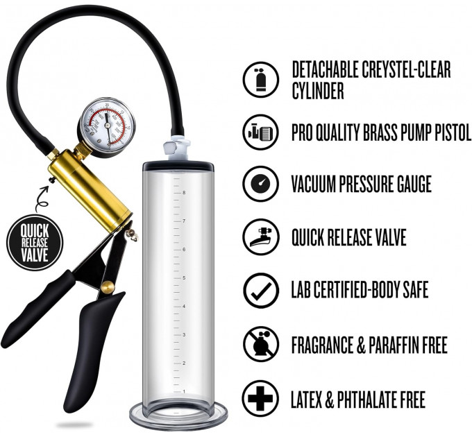 Вакуумная помпа VX6 VACUUM PENIS PUMP CLEAR
