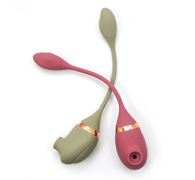 Вакуумний вібратор з відростком для точки G Sweet Em, 7 режимів, темно-рожевий