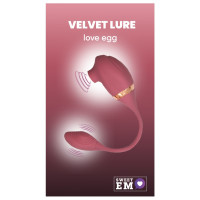 Вакуумний вібратор з відростком для точки G Sweet Em, 7 режимів, темно-рожевий