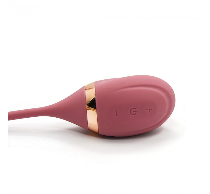 Вакуумний вібратор з відростком для точки G Sweet Em, 7 режимів, темно-рожевий