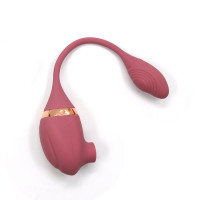 Вакуумний вібратор з відростком для точки G Sweet Em, 7 режимів, темно-рожевий