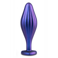 Волнистая анальная пробка Blush Anal Adventures Matrix со стимулирующим дизайном, фиолетовая