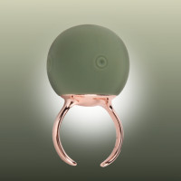 Вибратор-кольцо Sweet Em для клитора, зелёный, 2.7 х 4.5 х 2 см