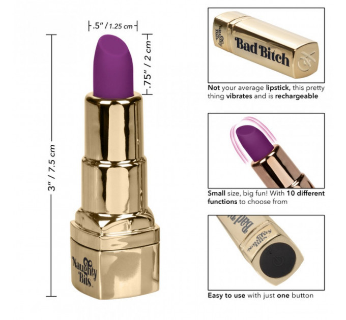 Вибратор помадка Bad Bitch Lipstick Vibrator