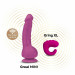 Вибратор реалистичный на присоске Greal Mini Gvibe, фиолетовый, 18 х 3 см