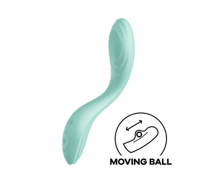 Вибратор с подвижным шариком Satisfyer Rrrolling Pleasure для точечной стимуляции точки G, мятный
