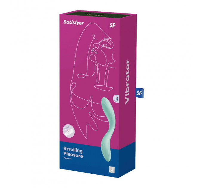 Вибратор с подвижным шариком Satisfyer Rrrolling Pleasure для точечной стимуляции точки G, мятный