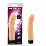 Вибратор реалистичный из киберкожи на батарейках CHISA Real Touch XXX, бежевый