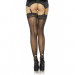 Высокие чулки с прозрачным кружевом и бантом со стразами Leg Avenue O\S
