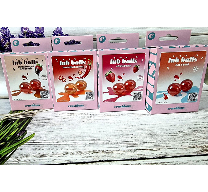 Взрывные шарики со вкусом клубники и шоколада Balls lub strawberry&chocolate