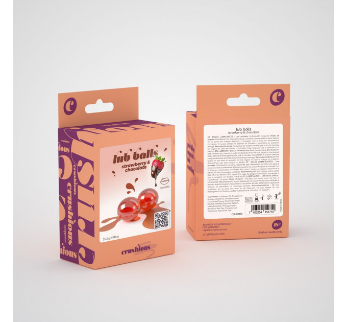 Взрывные шарики со вкусом клубники и шоколада Balls lub strawberry&chocolate