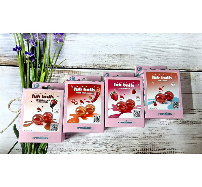 Взрывные шарики со вкусом клубники и шоколада Balls lub strawberry&chocolate