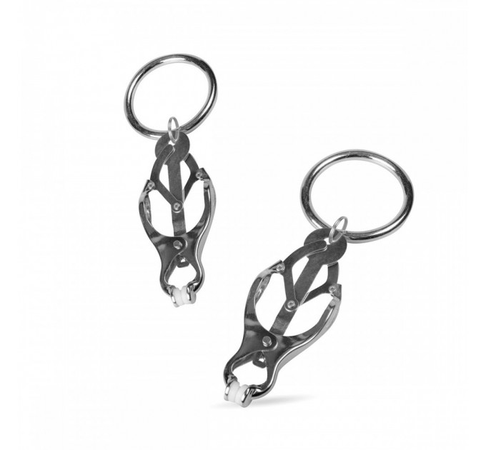 Зажимы для сосков с кольцами EasyToys Clover Clamps With Clips