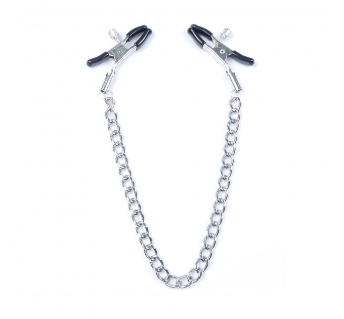 Зажимы на соски DS Fetish Nipple clamps iron L silver 64 g