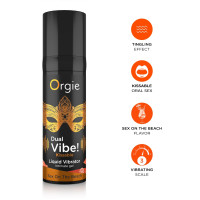 Рідкий вібратор зі смаком коктейлю СЕКС НА ПЛЯЖІ Orgie DUAL VIBE!, 15 мл