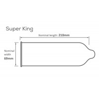 Презервативы большого размера Pasante Super King Size латексные (цена за упаковку, 144 шт)