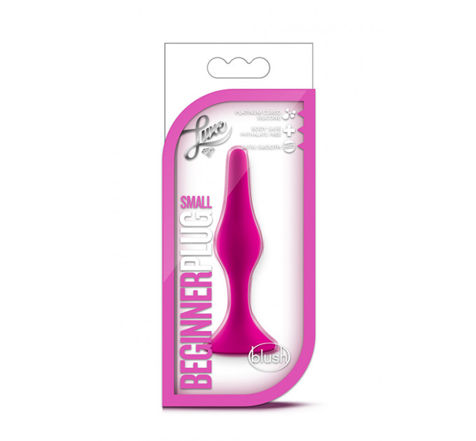 T331143 маленька анальна пробка LUXE BEGINNER PLUG Small, PINK