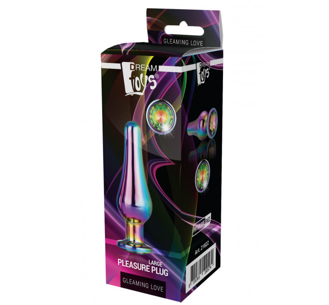 Dt21822 анальна пробка конічної форми Dream Toys GLEAMING LOVE COLOURED PLEASURE PLUG L