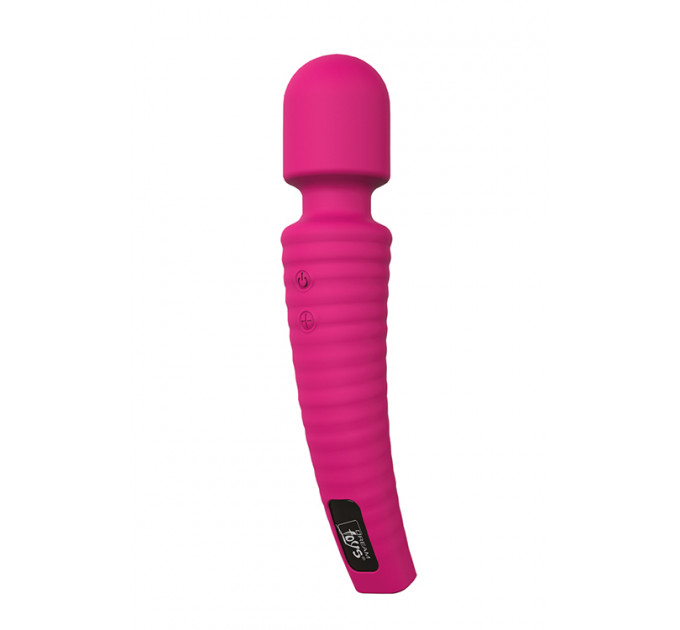 Вибромассажер микрофон с изогнутой ручкой Dream toys Gorgeus Magenta, розовый