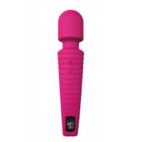 Вибромассажер микрофон с изогнутой ручкой Dream toys Gorgeus Magenta, розовый