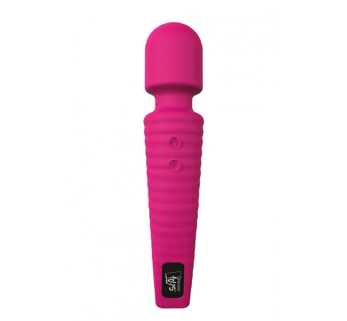 Вибромассажер микрофон с изогнутой ручкой Dream toys Gorgeus Magenta, розовый