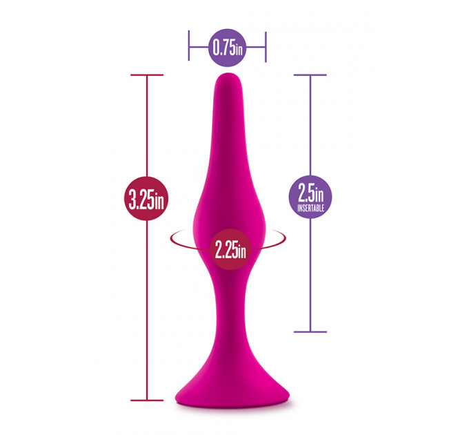 T331143 маленька анальна пробка LUXE BEGINNER PLUG Small, PINK