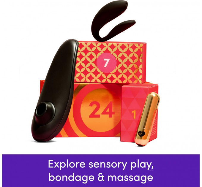 Адвент-календар для пар Lovehoney X Womanizer We-Vibe Couple's Advent Calendar 2025, 24 предмета