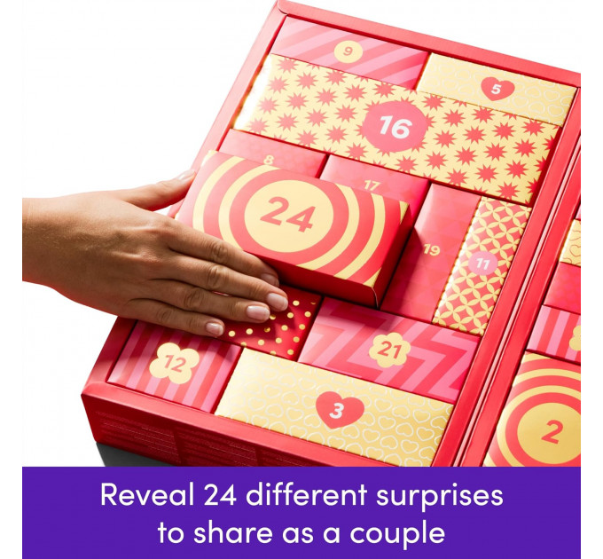 Адвент-календар для пар Lovehoney X Womanizer We-Vibe Couple's Advent Calendar 2025, 24 предмета