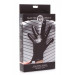 Текстурована рукавичка для стимуляції Master Series, чорна, One Size