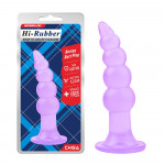 Анальная пробка елочка Chisa Hi-Rubber, фиолетовый