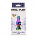 Анальная пробка металлическая с кристаллом ToyJoy Twilight Bum Bijou радужный, Small