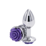 Анальная пробка NS Novelties REAR ASSETS ROSE SMALL PURPLE