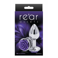Анальная пробка NS Novelties REAR ASSETS ROSE SMALL PURPLE