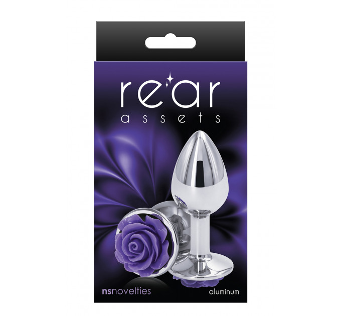 Анальная пробка NS Novelties REAR ASSETS ROSE SMALL PURPLE