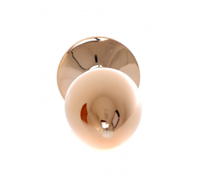 Анальная пробка с оранжевой розочкой Plug-Jewellery Red Gold PLUG ROSE- Peach