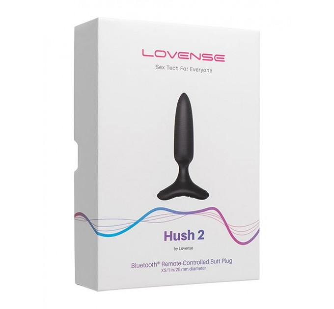 Анальная смарт пробка с вибрацие Lovense Hush 2 размер XS