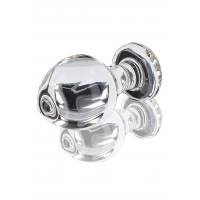 Анальная стеклянная пробка ToyJoy Brilliant Star прозрачная