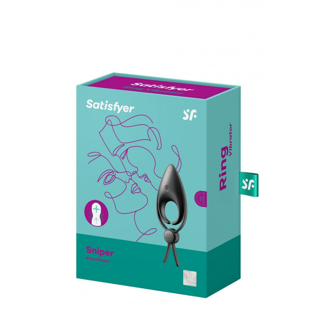 Ерекційне віброкільце Satisfyer Sniper чорне