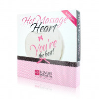 Горячее сердце для массажа Loverspremium Hot Massage Heart XL The Best белое