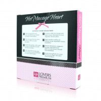 Горячее сердце для массажа Loverspremium Hot Massage Heart XL The Best белое