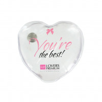 Горячее сердце для массажа Loverspremium Hot Massage Heart XL The Best белое