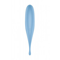 Гибридный вакуумный вибратор с точечной стимуляцией Satisfyer Twirling Pro, голубой