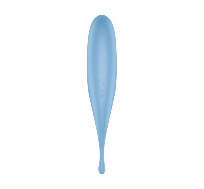 Гібридний вакуумний вібратор із точковою стимуляцією Satisfyer Twirling Pro, блакитний