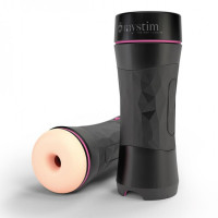 Мастурбатор анус в тубе с воздушным клапаном Mystim oh push me donut, черный